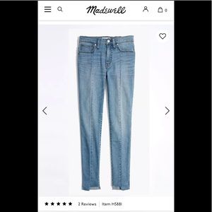 9” High-Rise Skinny Jeans: Seamed Step-Hem